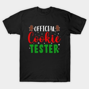 Official Cookie Tester Christmas Baking Team Gift T-Shirt